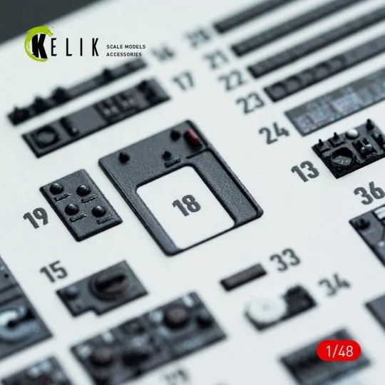 Do-217 K/M - interior 3D decals for ICM kit, 1/48 - Kelik K48142