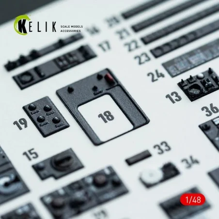 Do-217 K/M - interior 3D decals for ICM kit, 1/48 - Kelik K48142