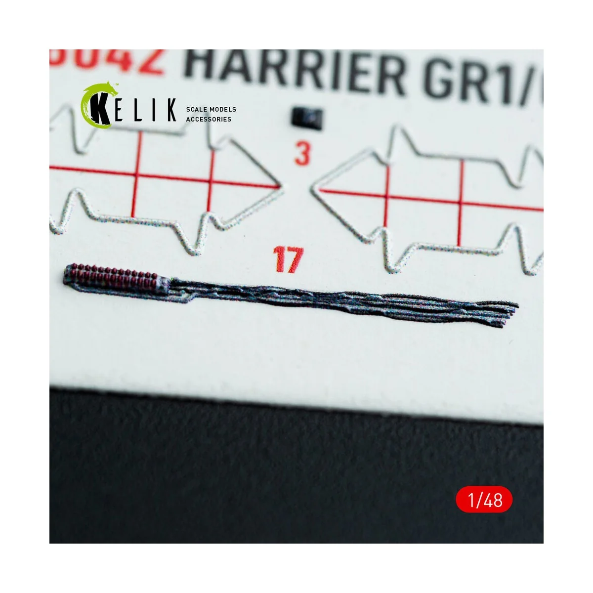 Harrier GR1/GR3 interior 3D decals for Kinetic kit, 1/48 - Kelik K4...