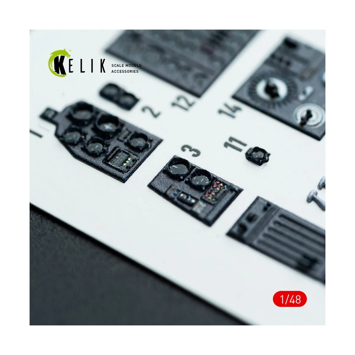 Do-217 K/M - interior 3D decals for ICM kit, 1/48 - Kelik K48142