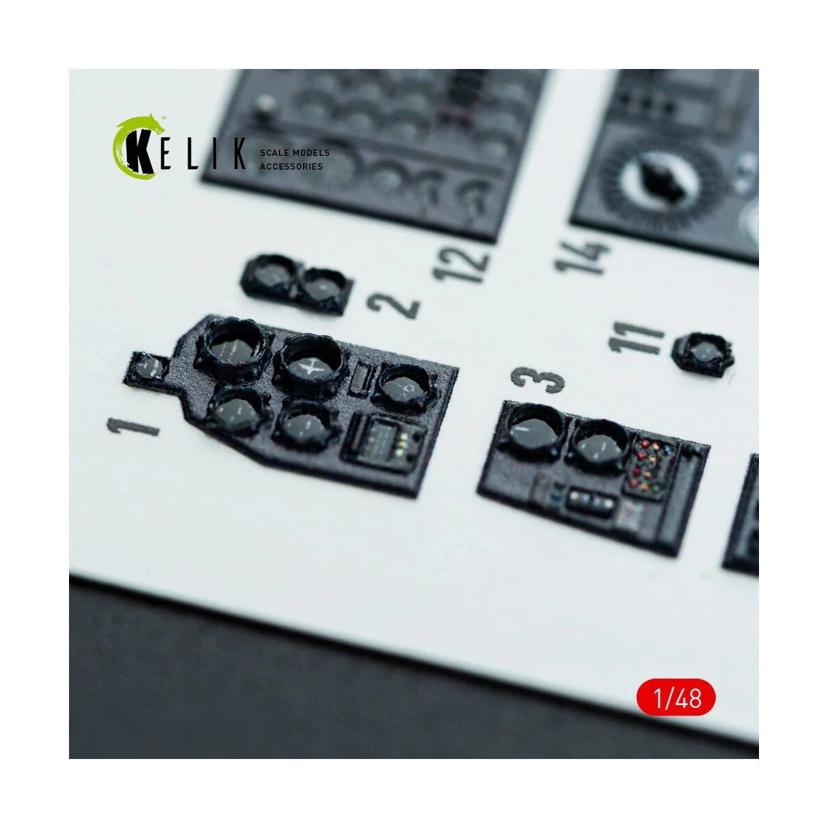 Do-217 K/M - interior 3D decals for ICM kit, 1/48 - Kelik K48142