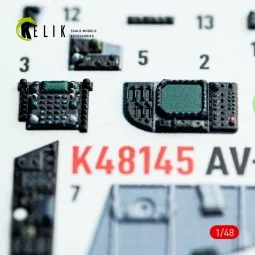 AV-8B Harrier - interior 3D decals for Hasegawa kit, 1/48 - Kelik K... 2