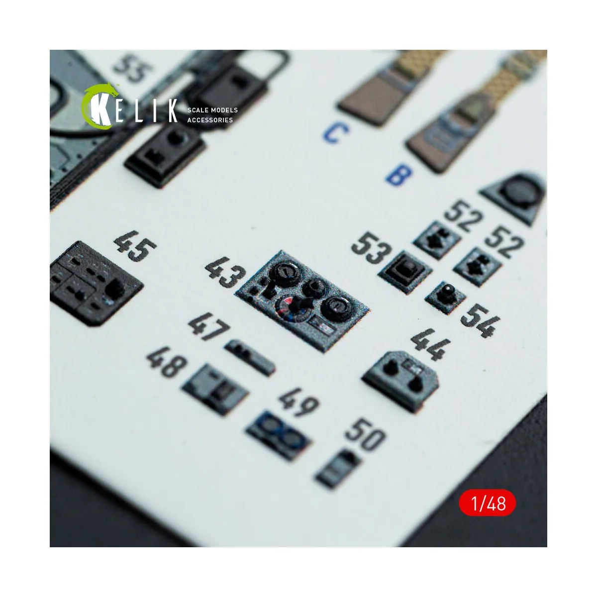 Do-217 N/J - interior 3D decals for ICM kit, 1/48 - Kelik K48143