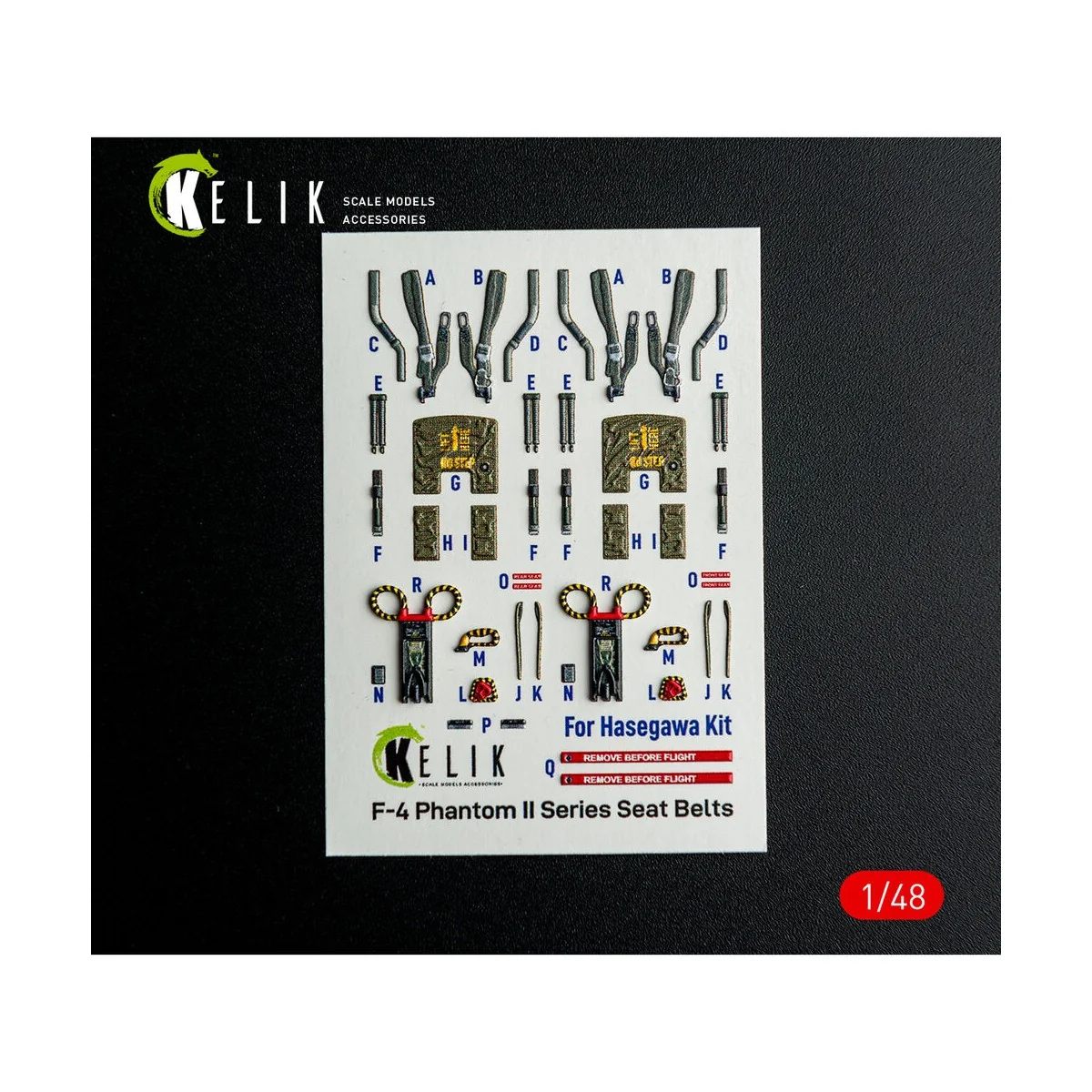 F-4E - interior 3D decals for Hasegawa kit, 1/48 - Kelik K48148