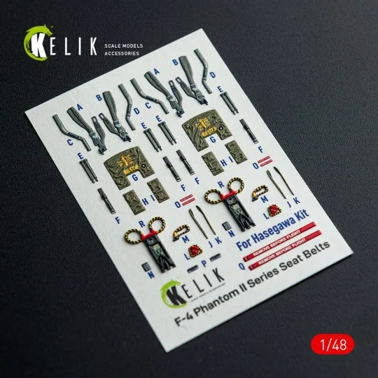 F-4E - interior 3D decals for Hasegawa kit, 1/48 - Kelik K48148