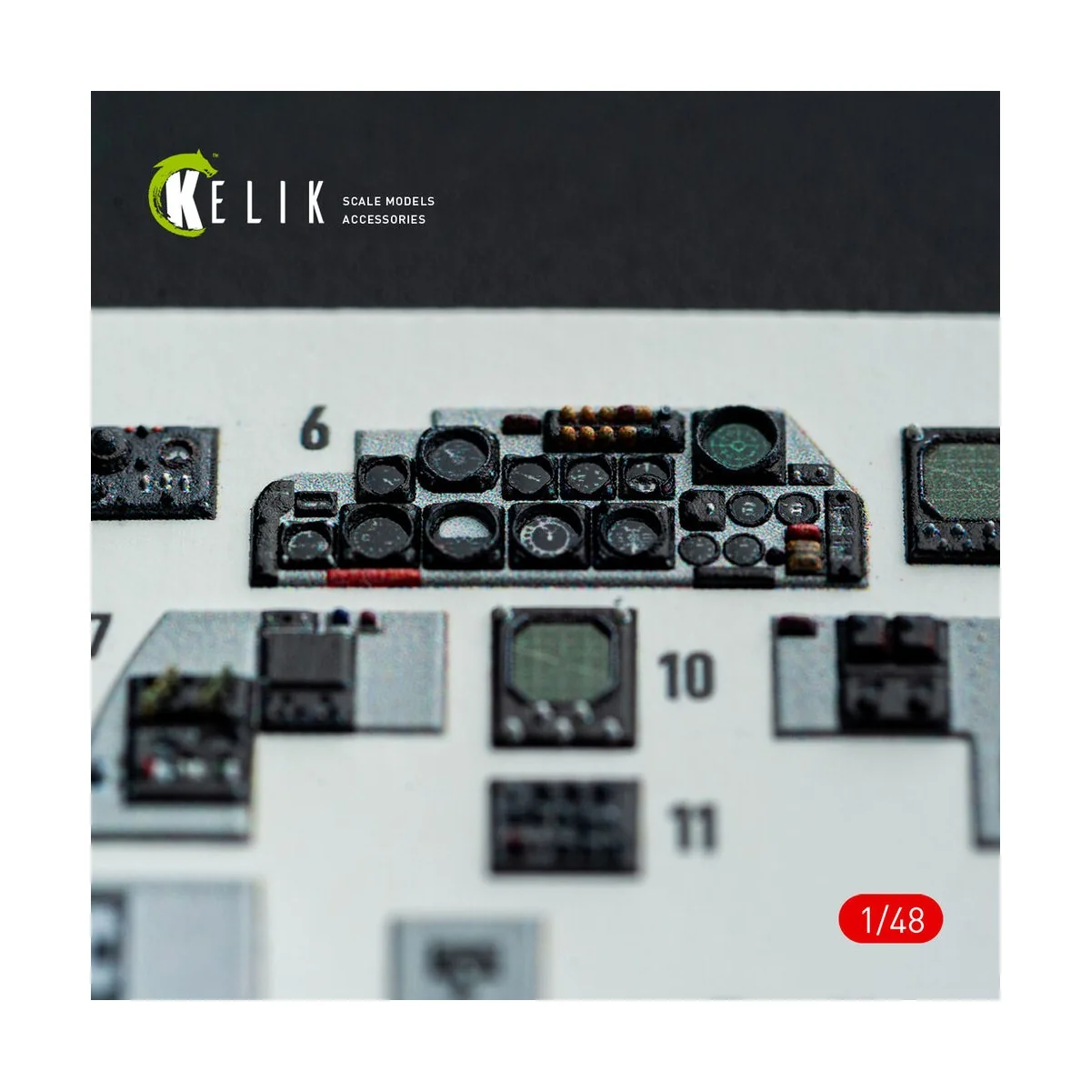 F-4E - interior 3D decals for Hasegawa kit, 1/48 - Kelik K48148