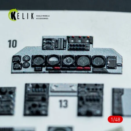 F-4J/S - interior 3D decals for Hasegawa kit, 1/48 - Kelik K48147