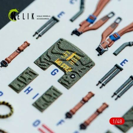 RF-4E - interior 3D decals for Hasegawa kit, 1/48 - Kelik K48146