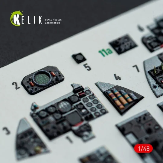 F-4E - interior 3D decals for Hasegawa kit, 1/48 - Kelik K48148