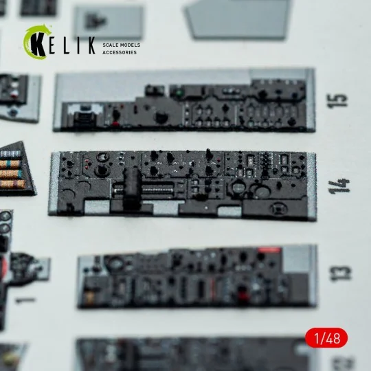 F-4E - interior 3D decals for Hasegawa kit, 1/48 - Kelik K48148