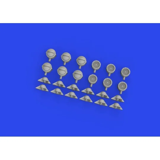 WWII German lamp headlights PRINT, 1/35 - Eduard Accessories 635029