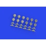 WWII German lamp headlights PRINT, 1/35 - Eduard Accessories 635029