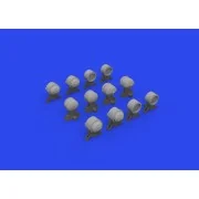 WWII German lamp headlights PRINT, 1/35 - Eduard Accessories 635029