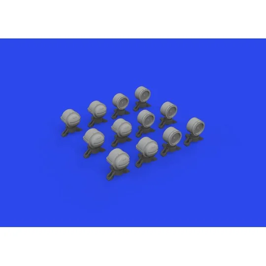 WWII German lamp headlights PRINT, 1/35 - Eduard Accessories 635029