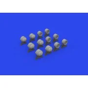 WWII German lamp headlights PRINT, 1/35 - Eduard Accessories 635029