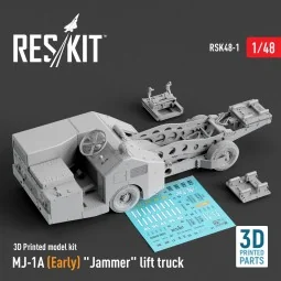 MJ-1A (Early) Jammer lift truck (3D Printed model kit), 1/48 - ResK... 2