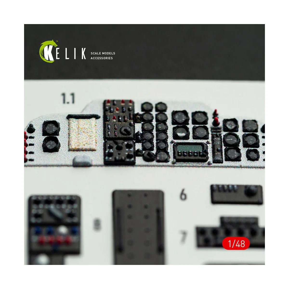 H-34A/UH-34D - interior 3D decals for Italeri kit, 1/48 - Kelik K48172