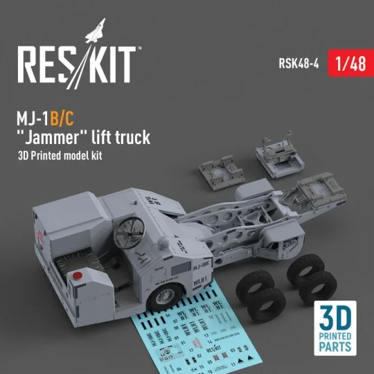 MJ-1B/C Jammer lift truck (3D Printed model kit), 1/48 - ResKit Mod...