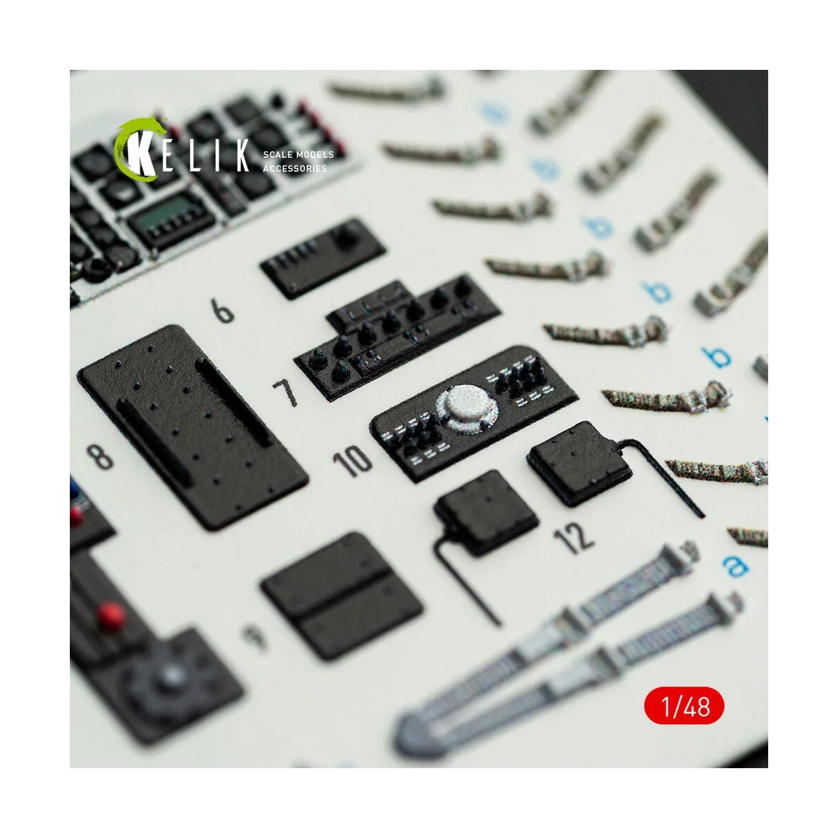 H-34A/UH-34D - interior 3D decals for Italeri kit, 1/48 - Kelik K48172