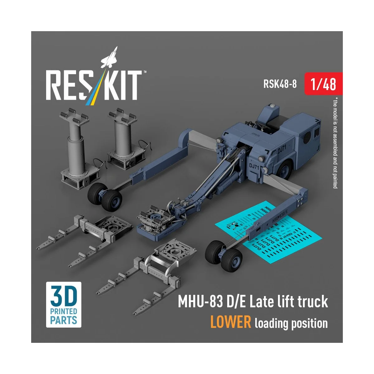 MHU-83 D/E Late lift truck LOWER loading position (3D Printed model...