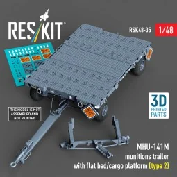 MHU-141M munitions trailer with flat bed/cargo platform (type 2) (3...