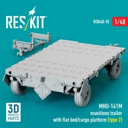 MHU-141M munitions trailer with flat bed/cargo platform (type 2) (3... 2