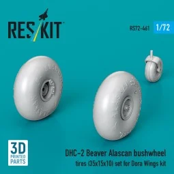 DHC-2 Beaver Alascan bushwheel tires (35x15x10) set for Dora Wings ...