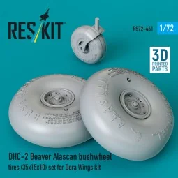 DHC-2 Beaver Alascan bushwheel tires (35x15x10) set for Dora Wings ... 2