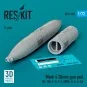Mark 4 20mm gun pod (1 pcs) (OV-10A, F-8, F-4 (USN), A-4, A-6A) (3D...
