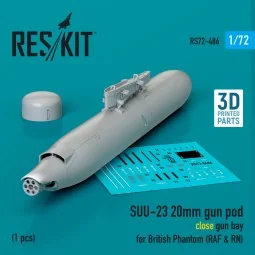 SUU-23 20mm gun pod (close gun bay) for British Phantom (RAF & RN) ...