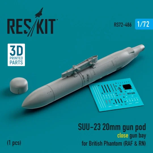 SUU-23 20mm gun pod (close gun bay) for British Phantom (RAF & RN) ...