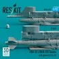 GBU-62 (JDAM-ER) bombs with pylons for Su-27 Flanker (2 pcs) (3D Pr...