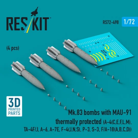 Mk.83 bombs with MAU-91 thermally protected (4 pcs) (A-4E, A-4F, B-...