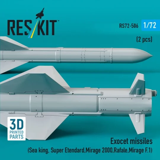 Exocet missiles (2 pcs) (Sea King, Super Etendard, Mirage 2000, Raf...