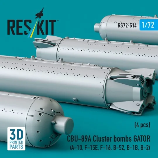 CBU-89A cluster bombs GATOR (4 pcs) (A-10, F-15E, F-16, B-52, B-1B,...