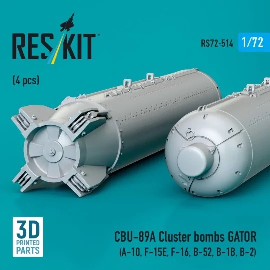 CBU-89A cluster bombs GATOR (4 pcs) (A-10, F-15E, F-16, B-52, B-1B,...
