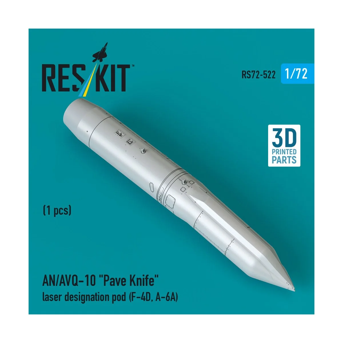 AN/AVQ-10 Pave Knife laser designation pod (1 pcs) (F-4D, A-6A) (3D...