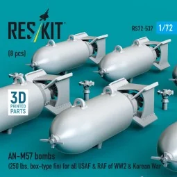 AN-M57 bombs (250 lbs, box-type fin) for all USAF & RAF of WW2 & Ko... 2