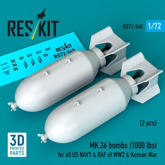 MK.36 bombs (1000 lbs) for all US NAVY & RAF of WW2 & Korean War (2...