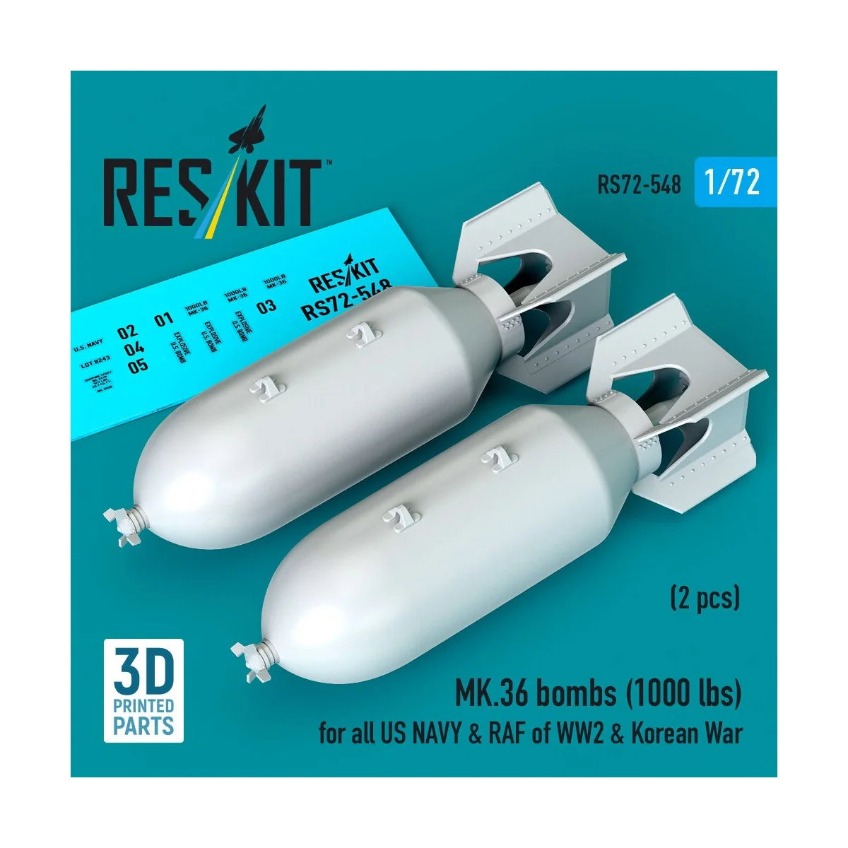 MK.36 bombs (1000 lbs) for all US NAVY & RAF of WW2 & Korean War (2...