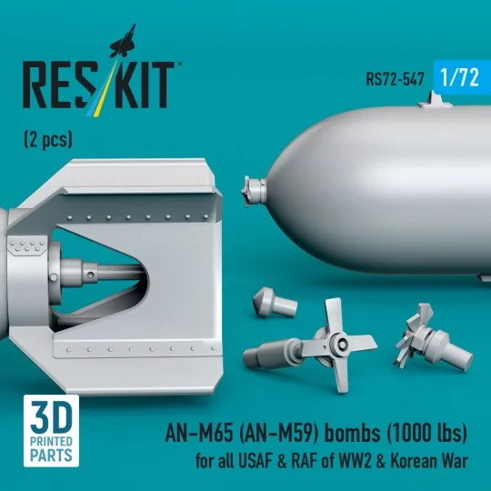 AN-M65 (AN-M59) bombs (1000 lbs) for all USAF & RAF of WW2 & Korean...