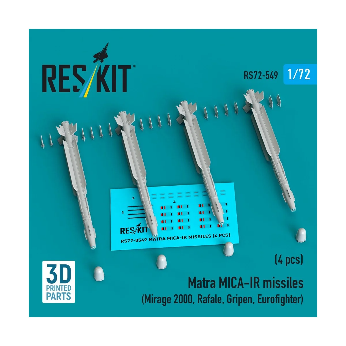 Matra MICA-IR missiles (4 pcs) (Mirage 2000, Rafale, Gripen, Eurofi... Matra MICA-IR missiles (4 pcs) (Mirage 2000, Rafale, Gripen, Eurofi...