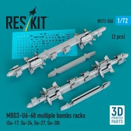 MBD3-U6-68 multiple bombs racks (2 pcs) (Su-17, Su-24, Su-27, Su-30...