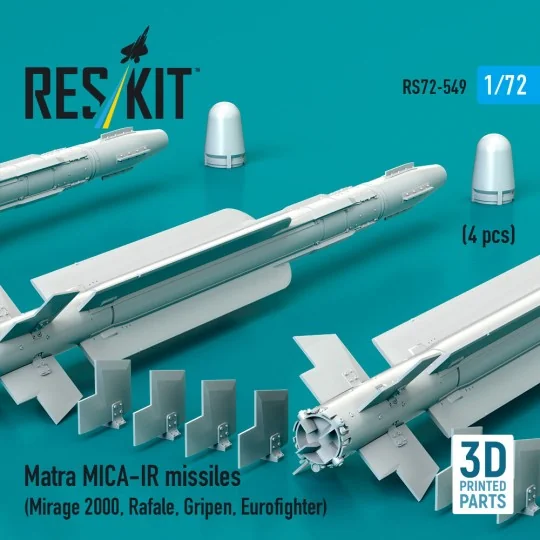 Matra MICA-IR missiles (4 pcs) (Mirage 2000, Rafale, Gripen, Eurofi... Matra MICA-IR missiles (4 pcs) (Mirage 2000, Rafale, Gripen, Eurofi...