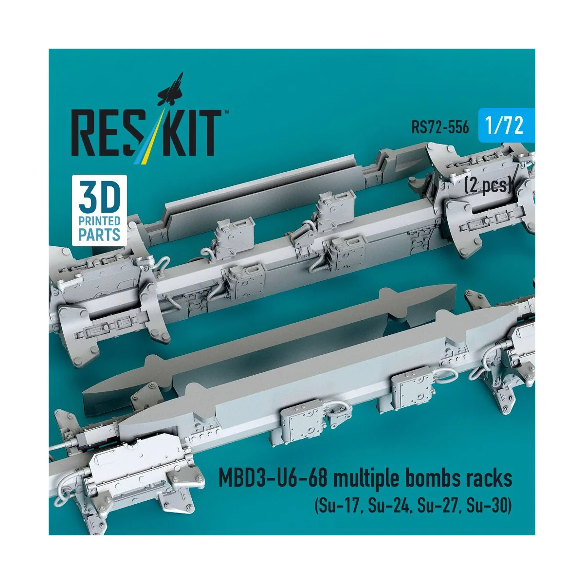 MBD3-U6-68 multiple bombs racks (2 pcs) (Su-17, Su-24, Su-27, Su-30...