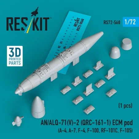 AN/ALQ-71(V)-2 (QRC-161-1) ECM pod (1pcs) (A-4, A-7, F-4, F-100, RF...