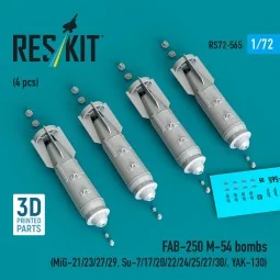 FAB-250 ?-54 bombs (4 pcs) (MiG-21/23/27/29, Su-7/17/20/22/24/25/27...
