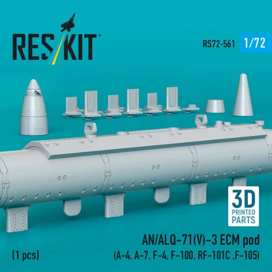 AN/ALQ-71(V)-3 ECM pod (1pcs) (A-4, A-7, F-4, F-100, RF-101C, F-105... AN/ALQ-71(V)-3 ECM pod (1pcs) (A-4, A-7, F-4, F-100, RF-101C, F-105...