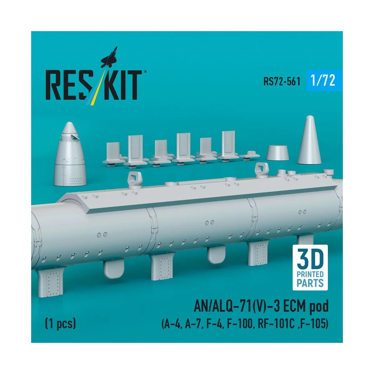 AN/ALQ-71(V)-3 ECM pod (1pcs) (A-4, A-7, F-4, F-100, RF-101C, F-105... AN/ALQ-71(V)-3 ECM pod (1pcs) (A-4, A-7, F-4, F-100, RF-101C, F-105...