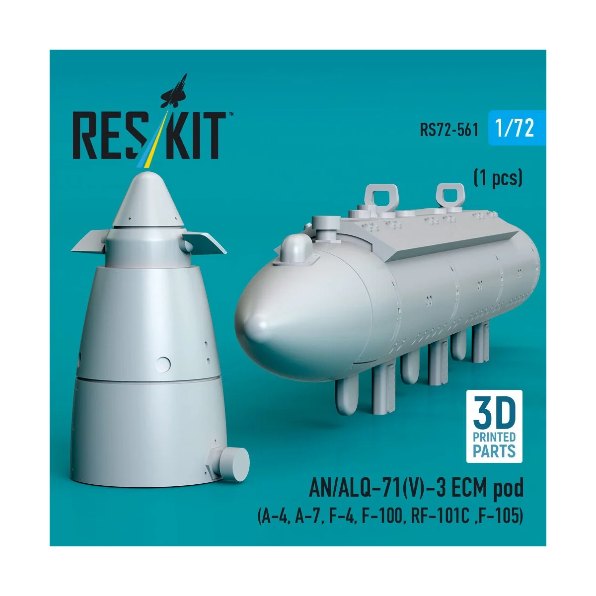 AN/ALQ-71(V)-3 ECM pod (1pcs) (A-4, A-7, F-4, F-100, RF-101C, F-105... AN/ALQ-71(V)-3 ECM pod (1pcs) (A-4, A-7, F-4, F-100, RF-101C, F-105...
